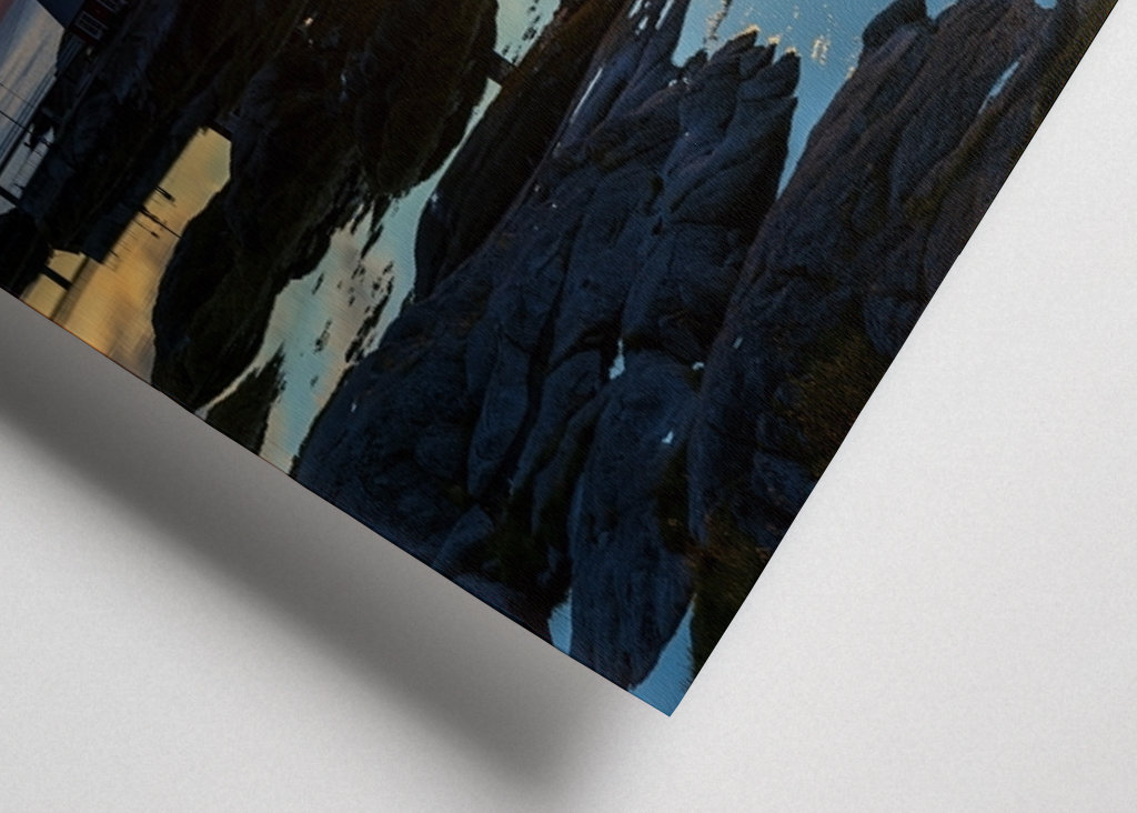 Leuchtturm von Tranöy bei Sonnenuntergang