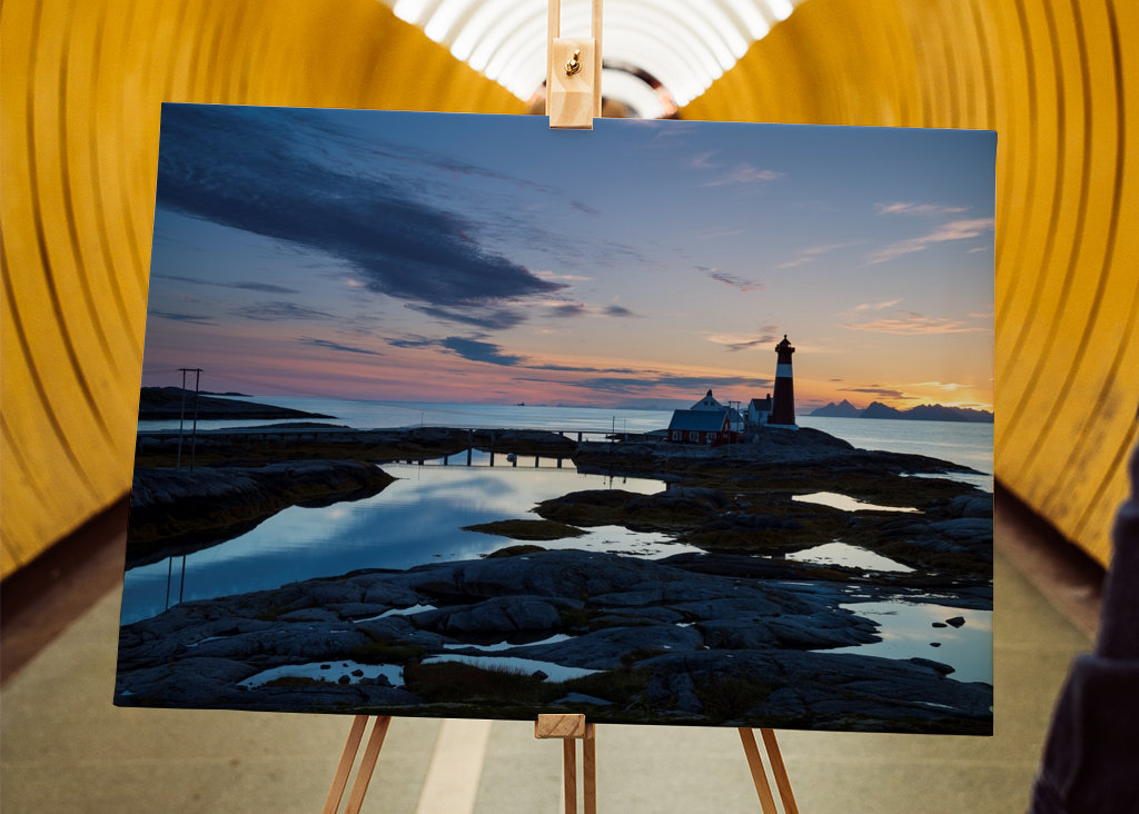 Tranöy Lighthouse in Blue Hour