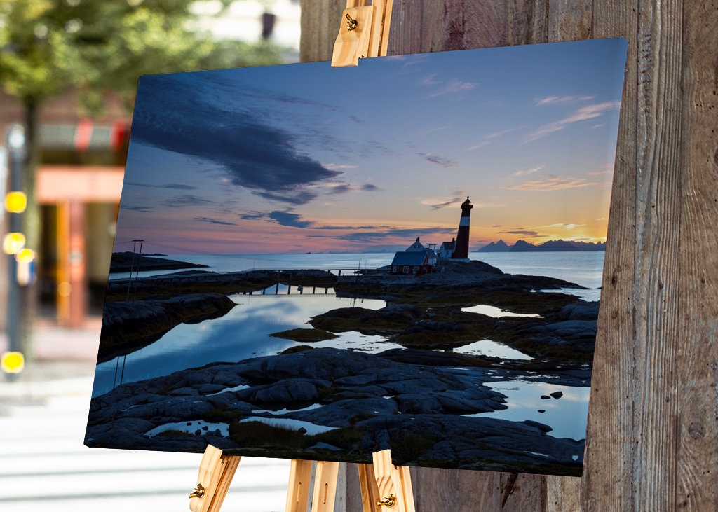 Tranöy Lighthouse in Blue Hour