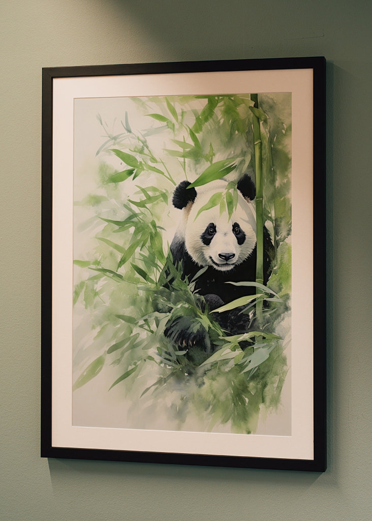 Panda Aquarell