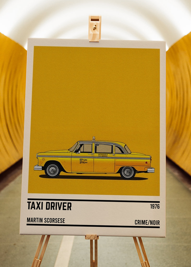 Taxi Driver car movie Minimal
