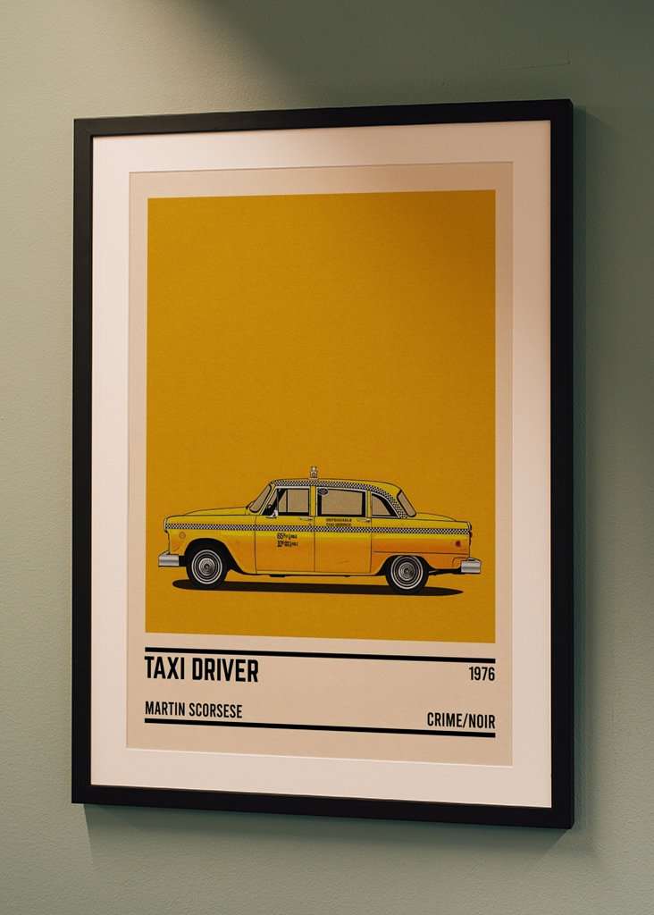 Taxi Driver car movie Minimal