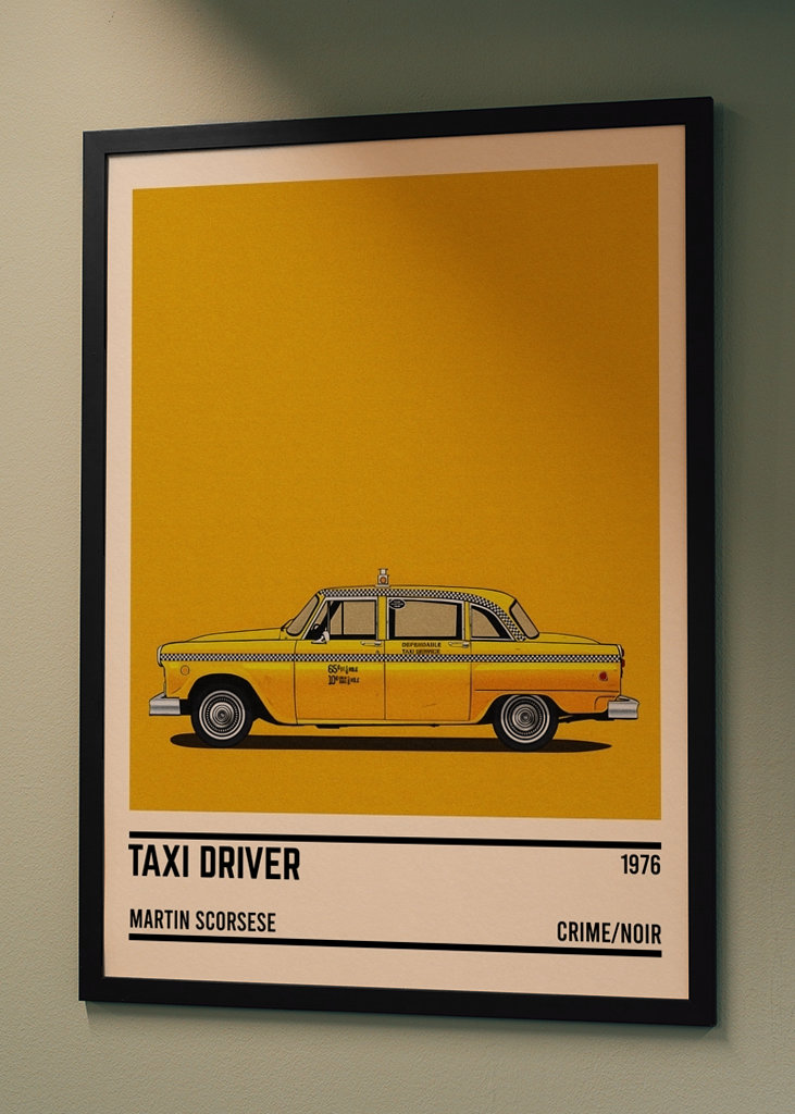 Taxi Driver car movie Minimal