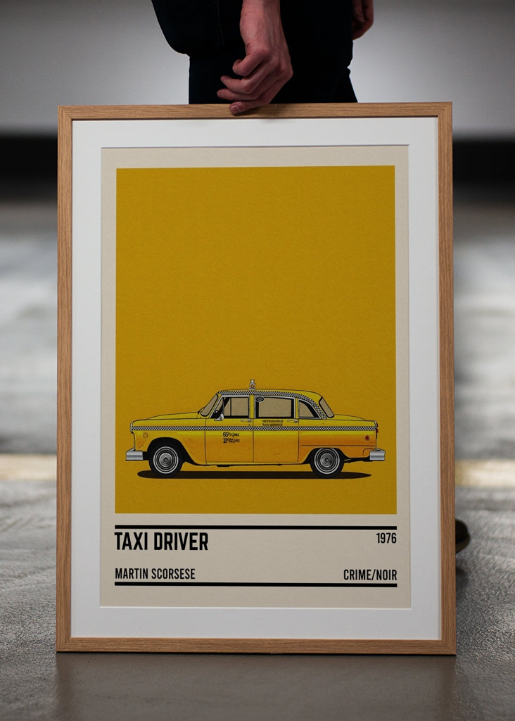 Taxi Driver car movie Minimal