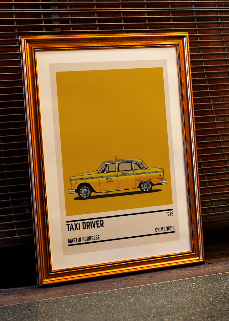 Taxi Driver car movie Minimal