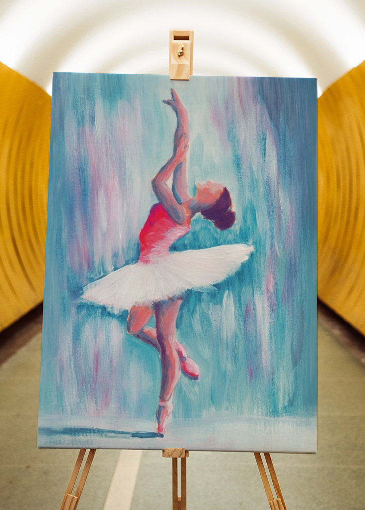 Akrylfot med en spets