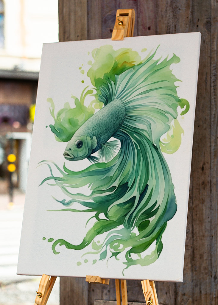 Green Betta Fish
