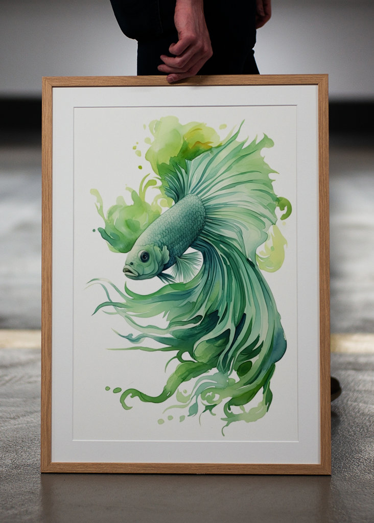 Green Betta Fish
