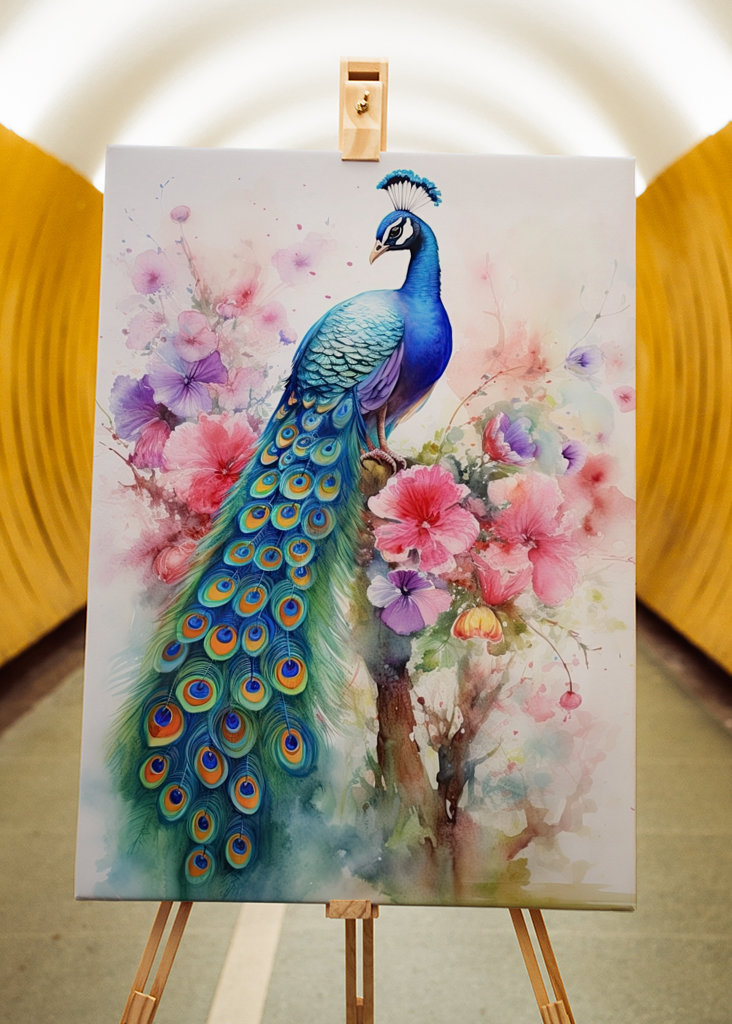 Peacock Watercolor