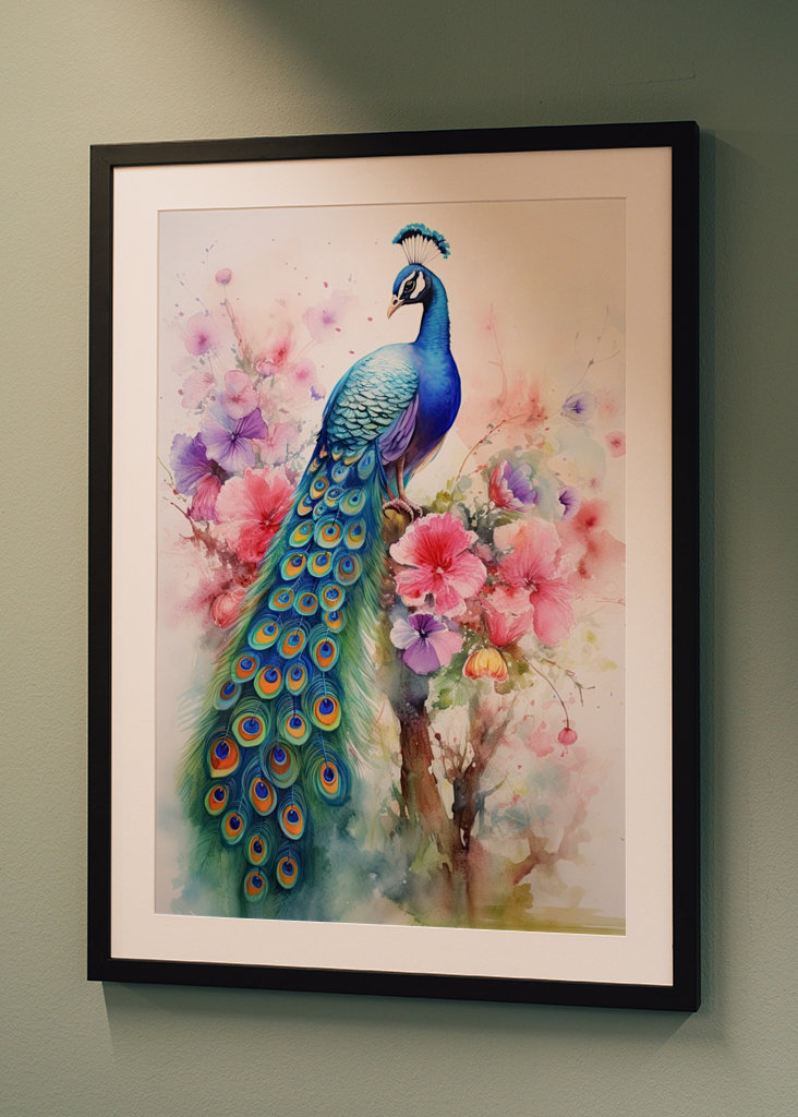 Peacock Watercolor