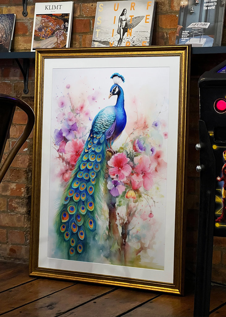 Peacock Watercolor