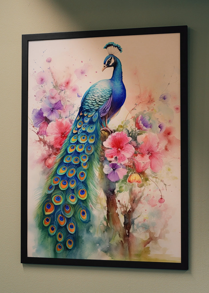 Peacock Watercolor