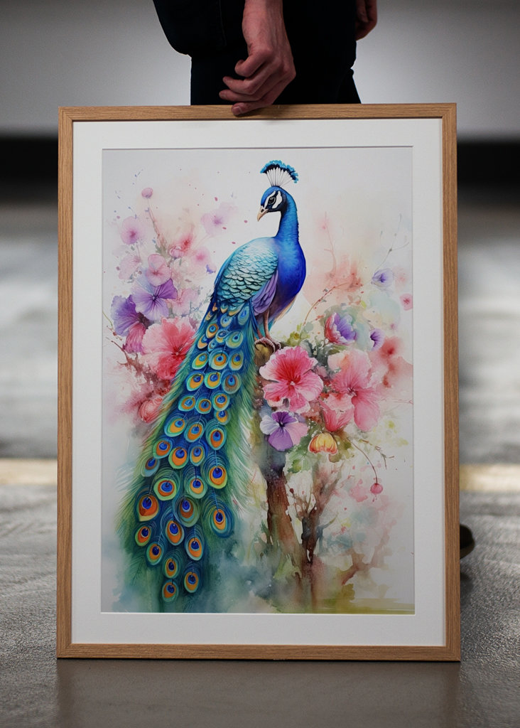 Peacock Watercolor