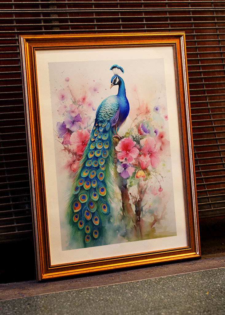 Peacock Watercolor