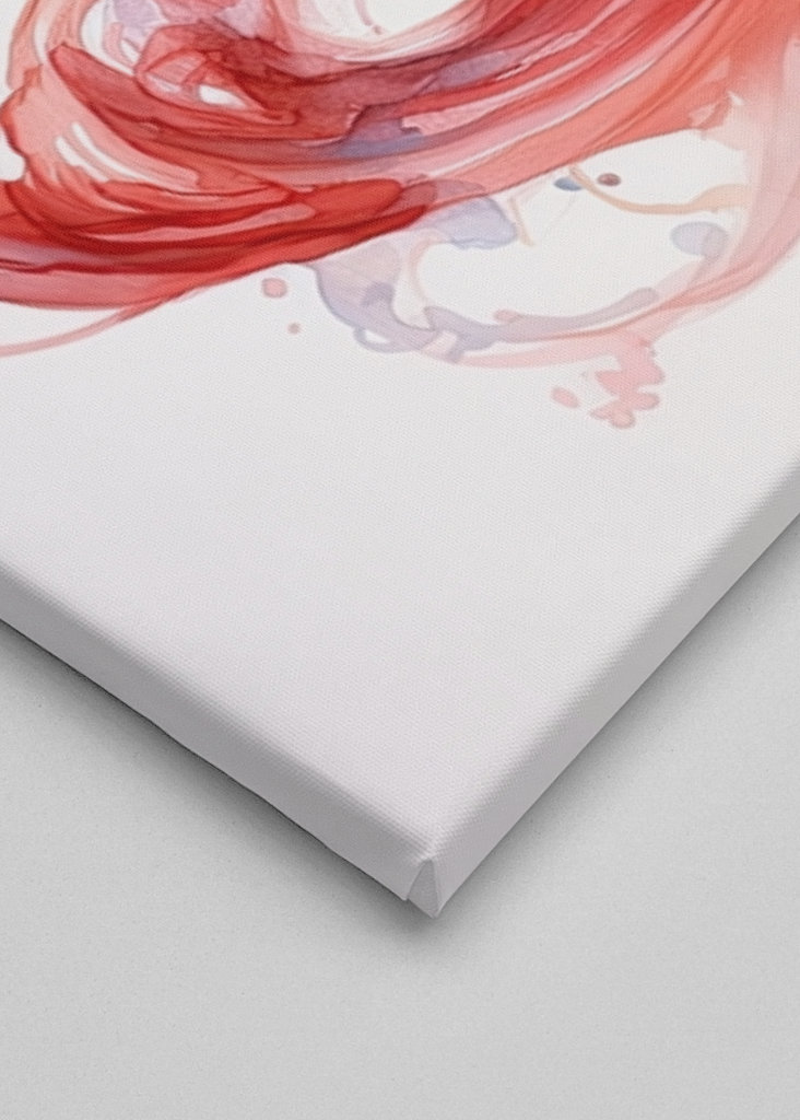 Red Betta Fish Watercolor