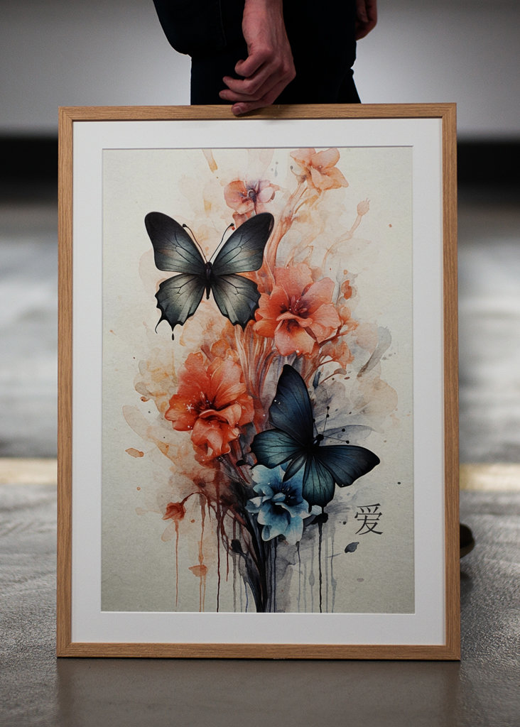 Butterfly Nature Watercolor