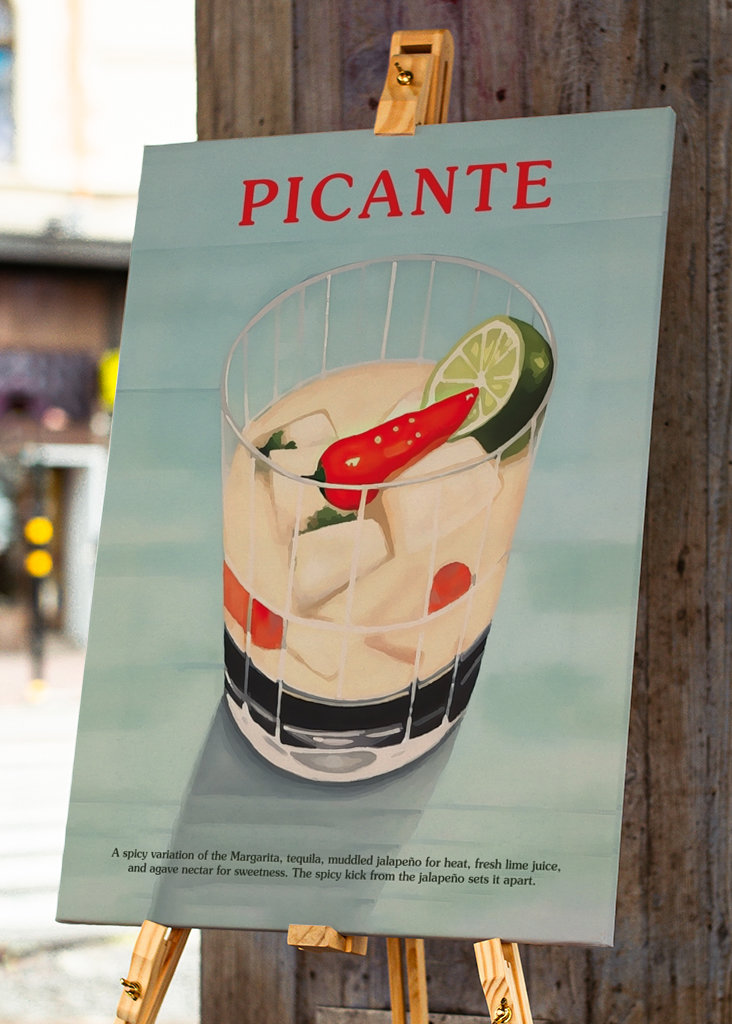 Picanten cocktailjuliste