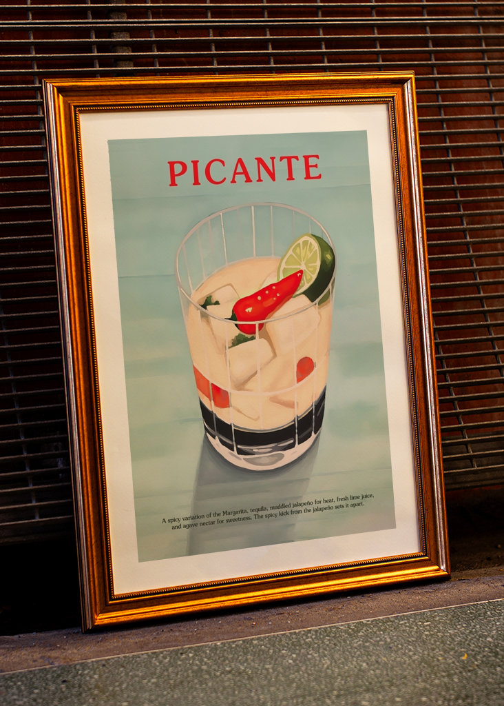 Picanten cocktailjuliste