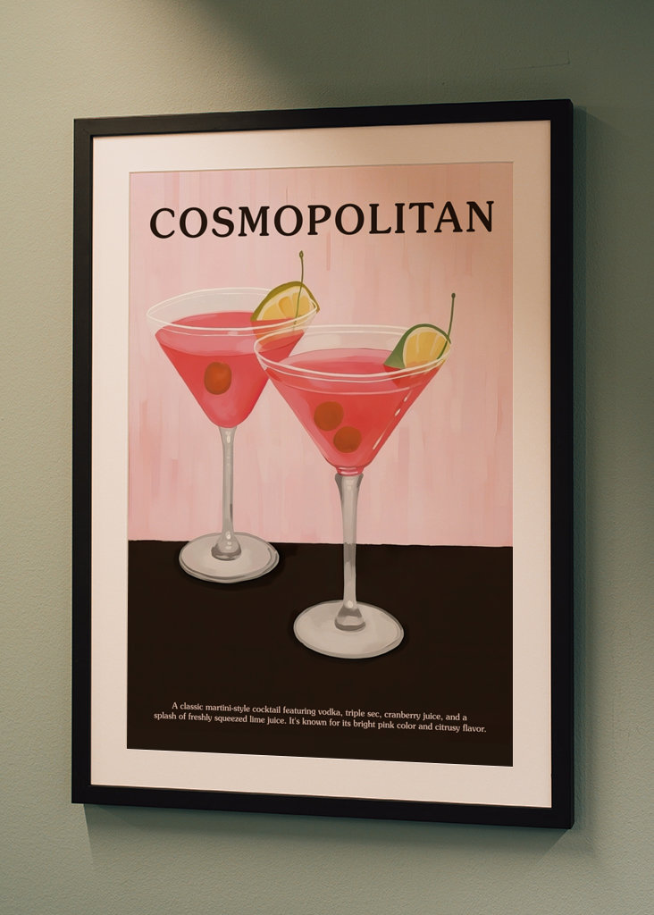 Cosmopolitan Cocktail Retro