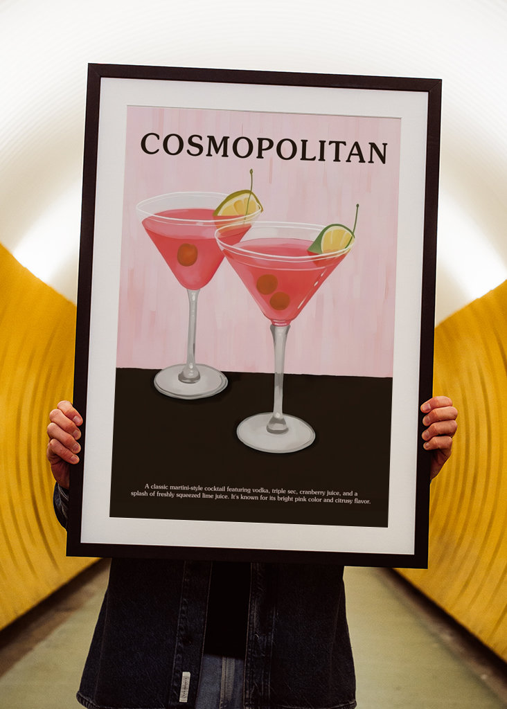 Cosmopolitan Cocktail Retro