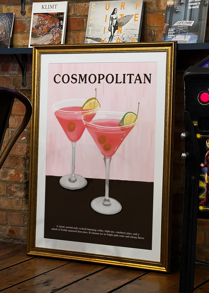 Cosmopolitan Cocktail Retro