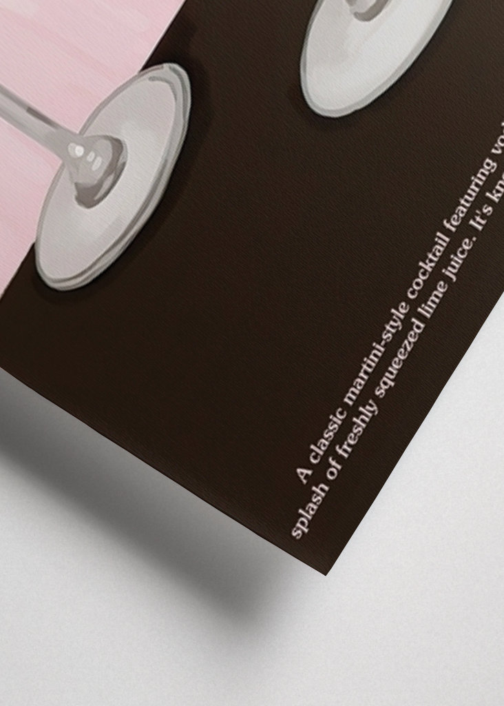 Cosmopolitan Cocktail Retro