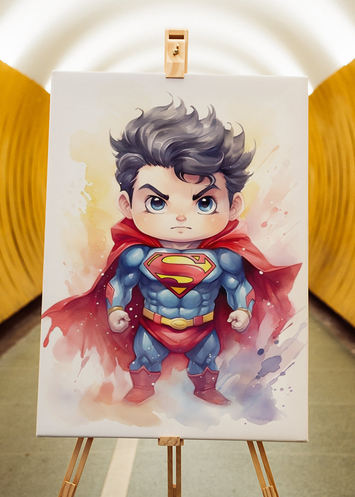 Superman watercolor