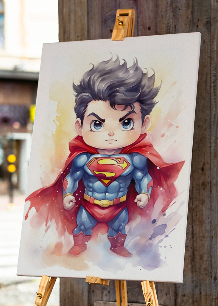 Superman watercolor
