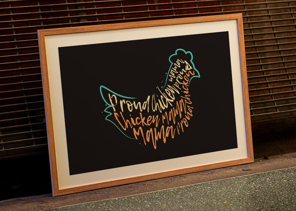 Fière maman de poulet