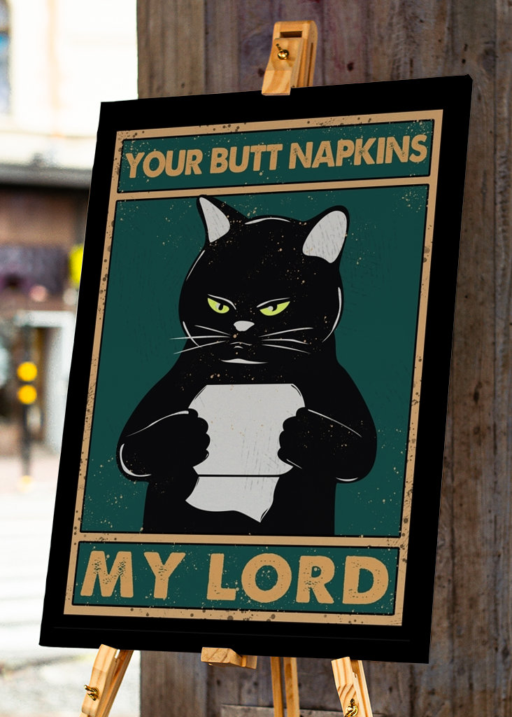 Rolig sort kat på toilettet