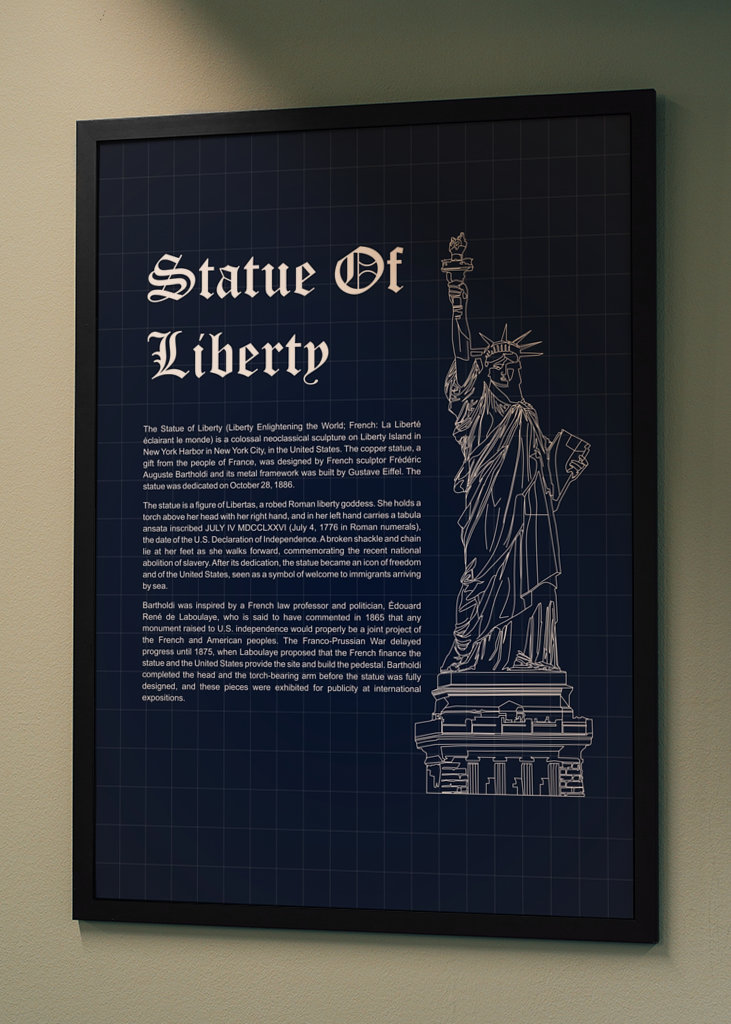 Statue Of Liberty Blueprint