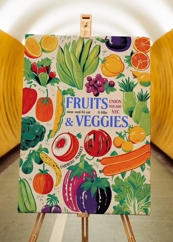 NYC Farmers Market Poster