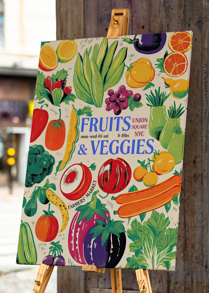 NYC Farmers Market Poster