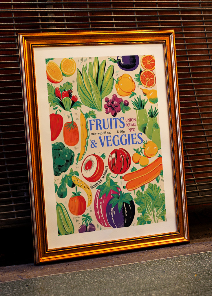 NYC Farmers Market Poster