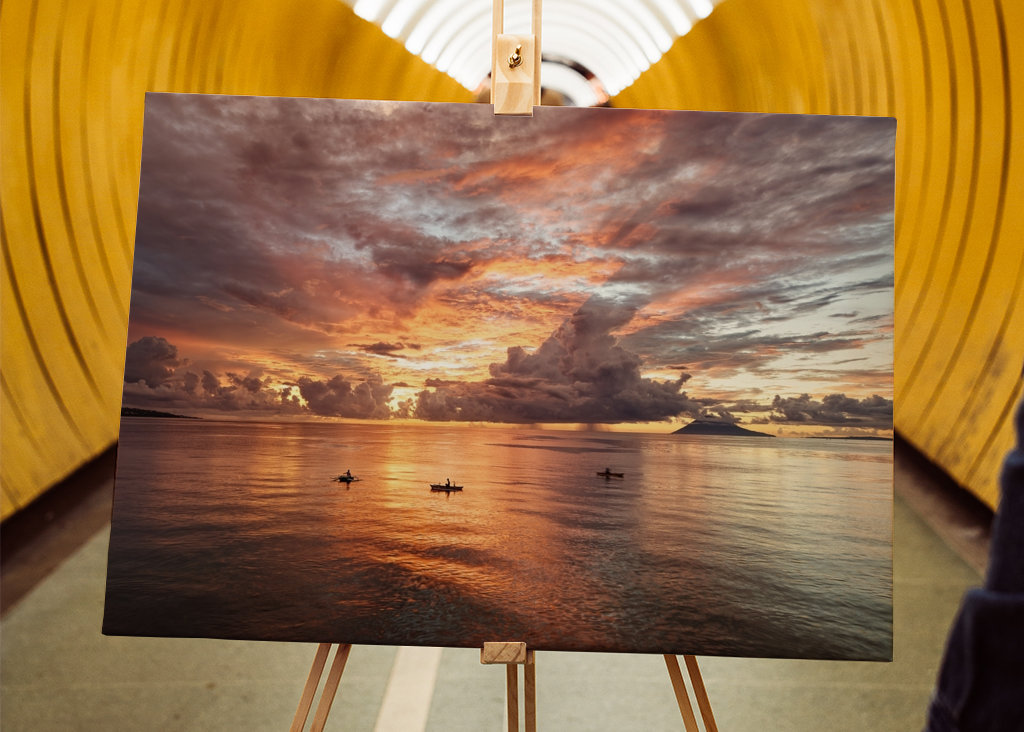 Evening glow in Sulawesi