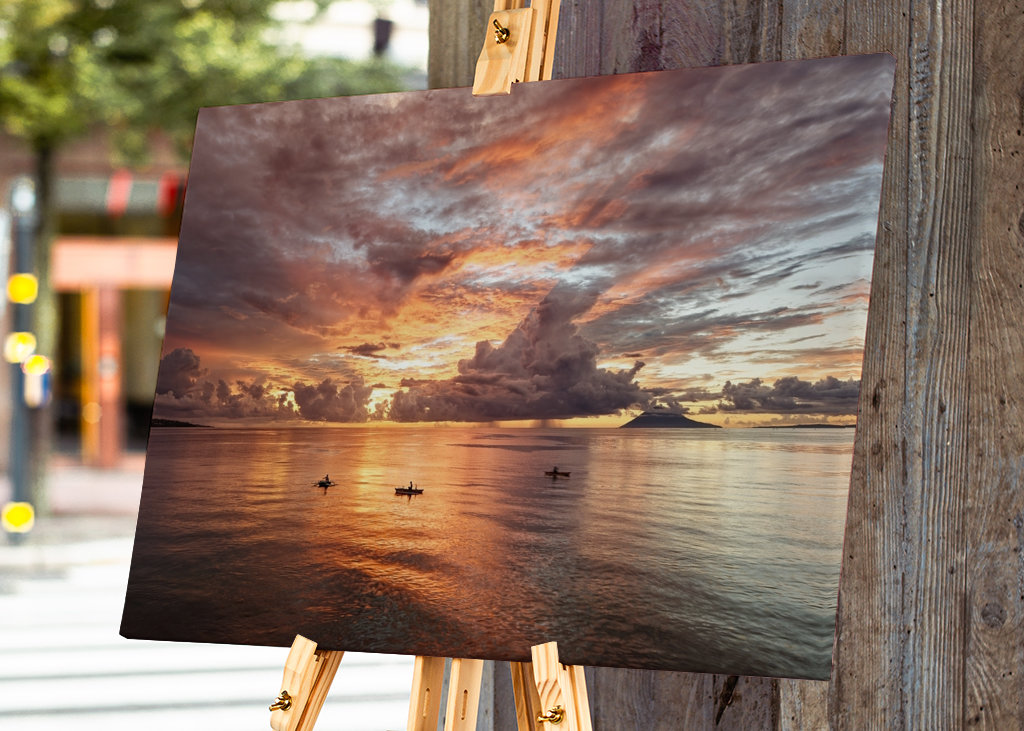 Evening glow in Sulawesi