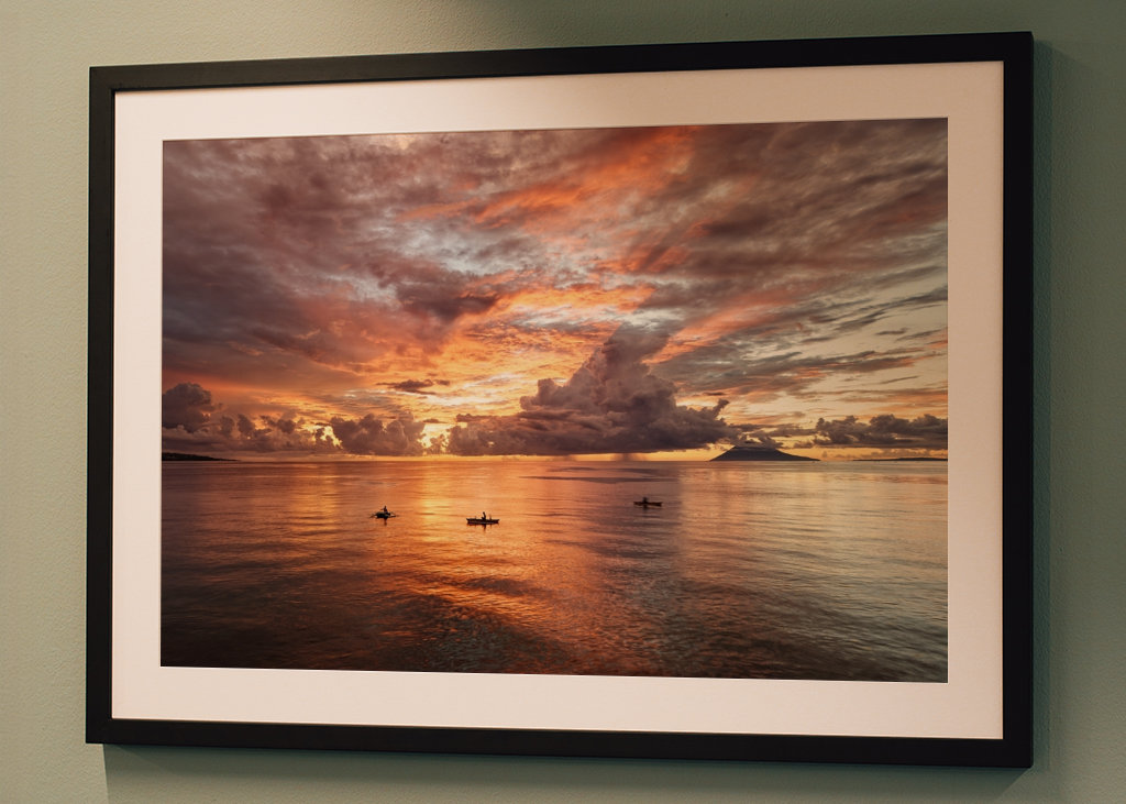 Evening glow in Sulawesi