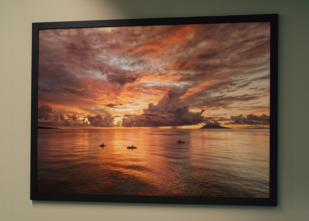 Evening glow in Sulawesi