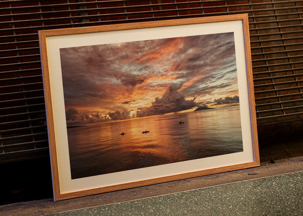 Evening glow in Sulawesi