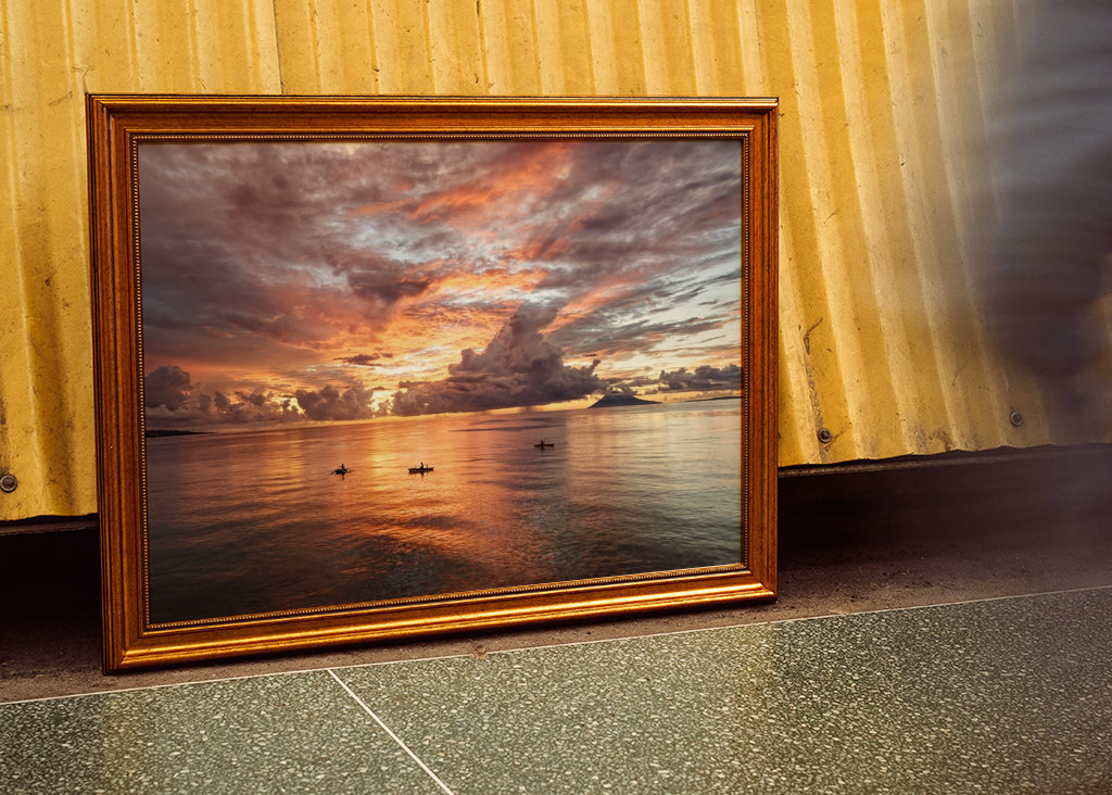 Evening glow in Sulawesi