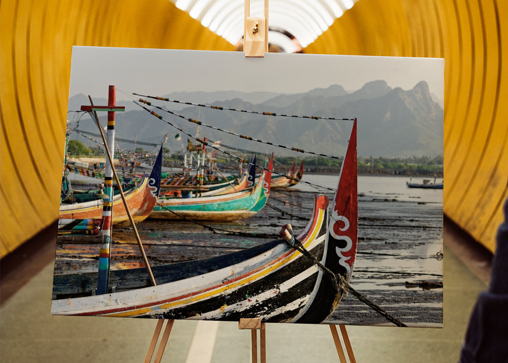 Fischerboote am Strand