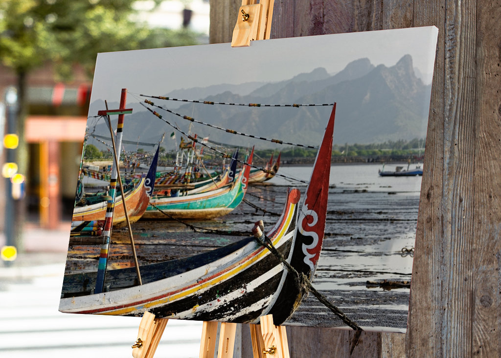 Fischerboote am Strand
