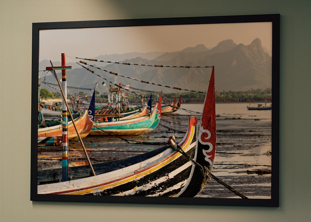 Fischerboote am Strand