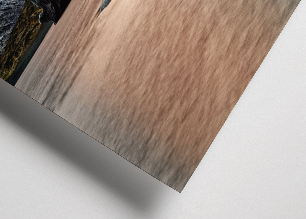 Blue iceberg in evening light