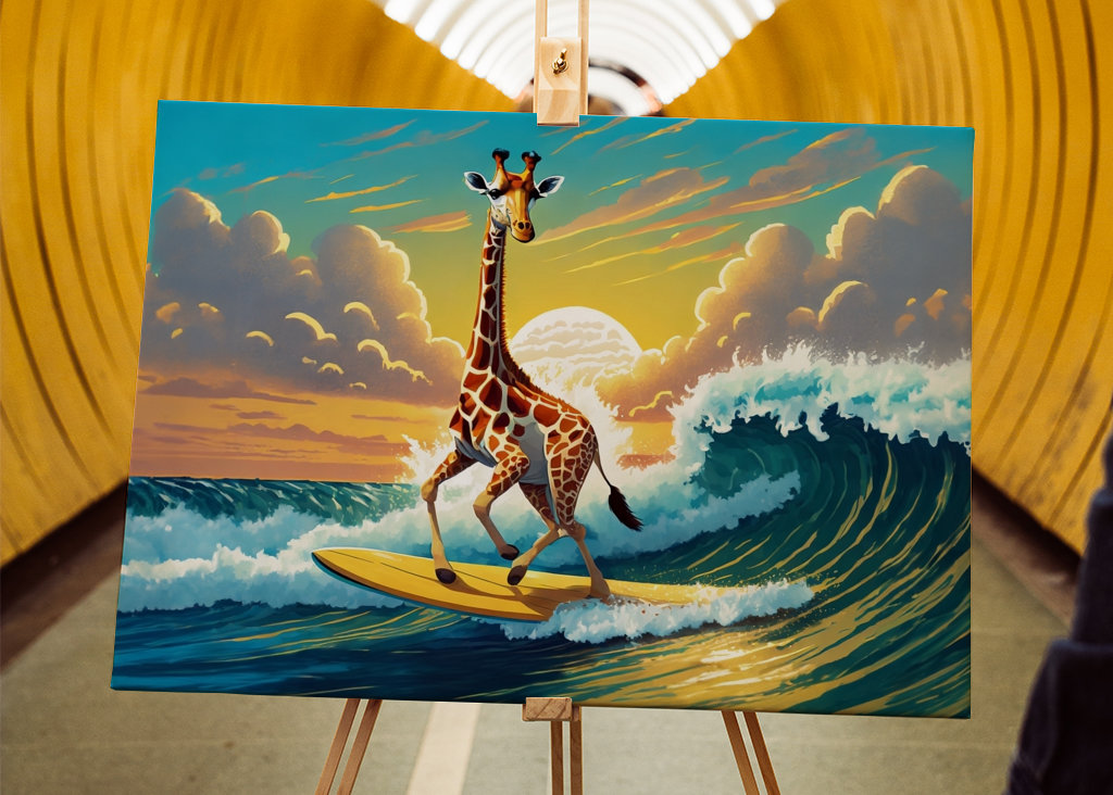 The Surfing Giraffe