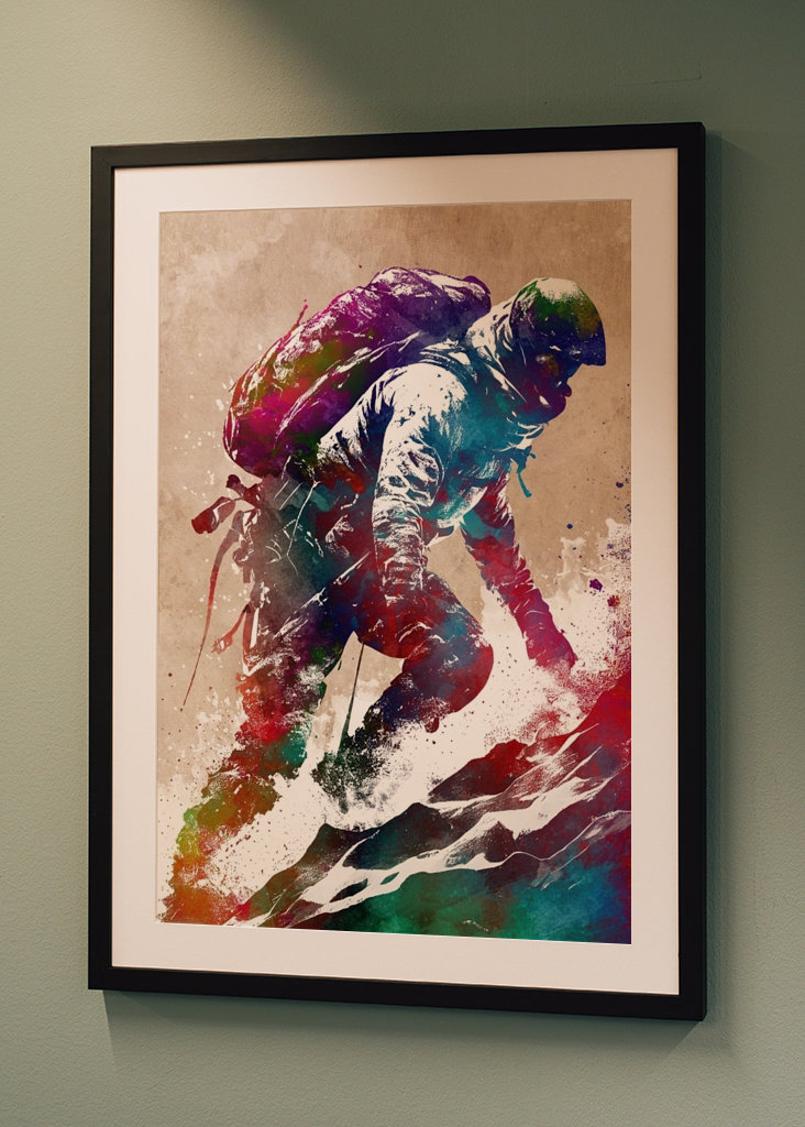 Climbing to the summit