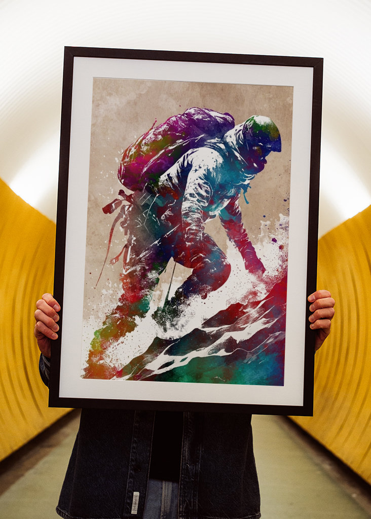 Climbing to the summit