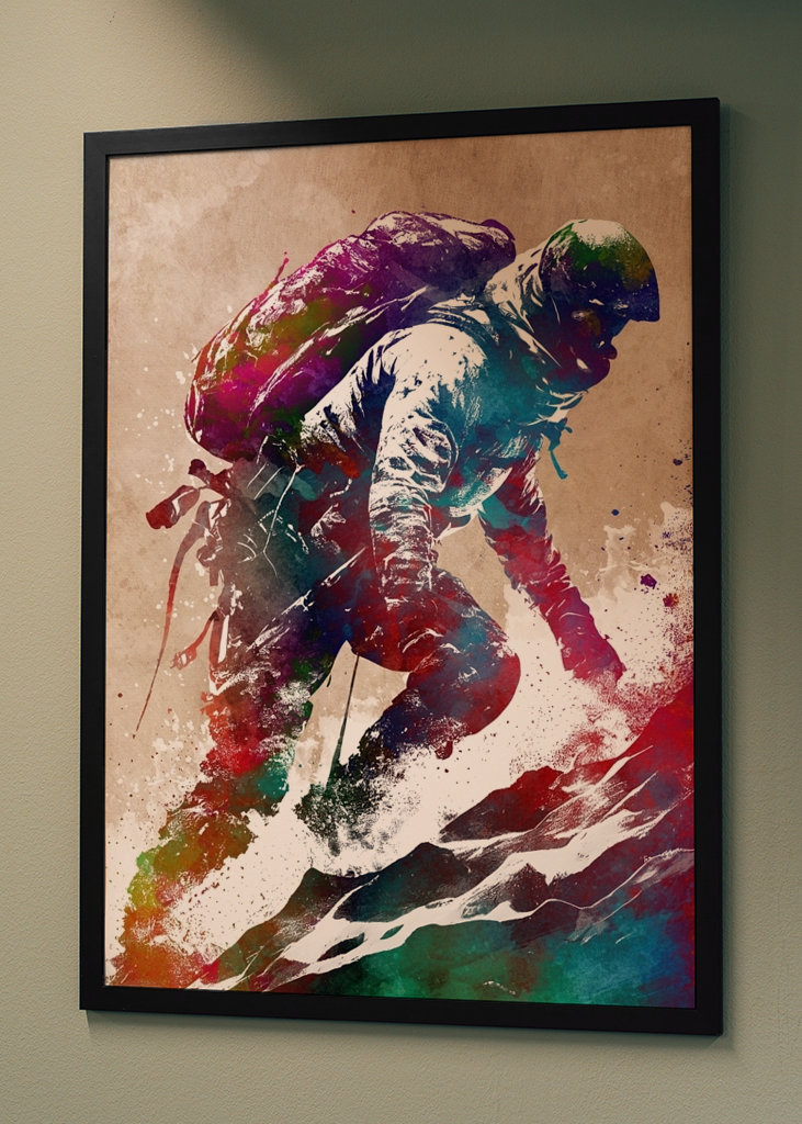 Climbing to the summit