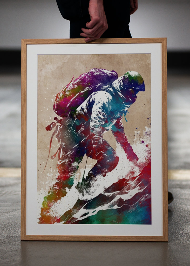 Climbing to the summit