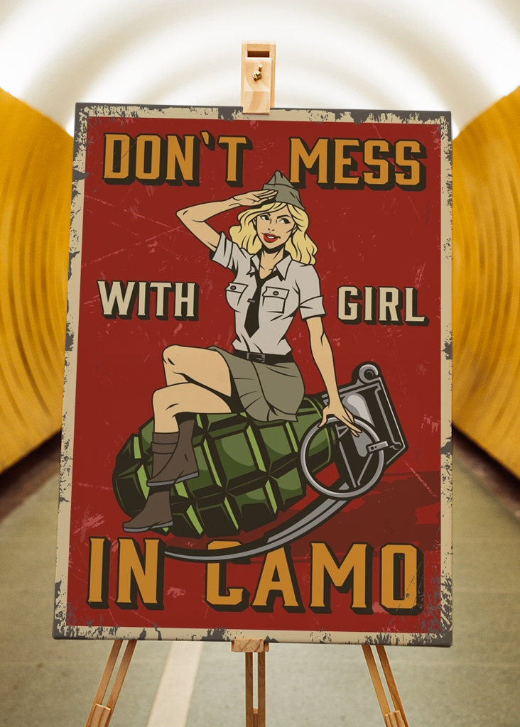 women in camo